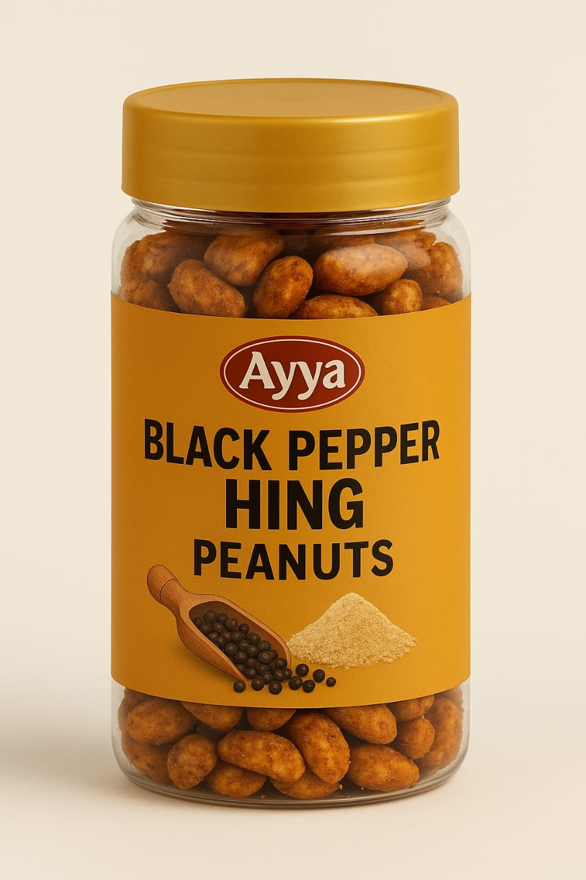 Ayya- Black Pepper Hing  Peanuts-140g