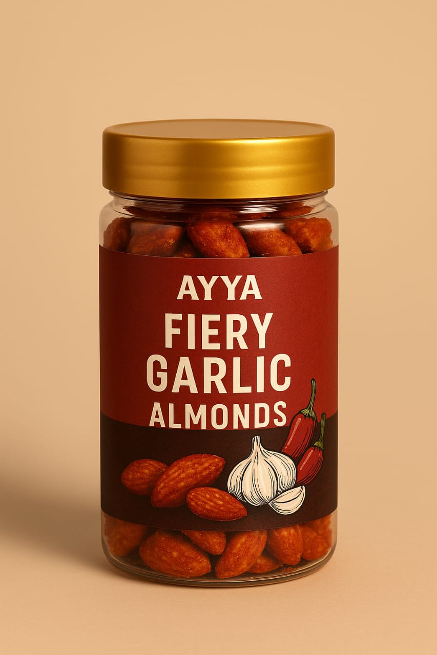 Ayya - Fiery Garlic Almonds - 125g