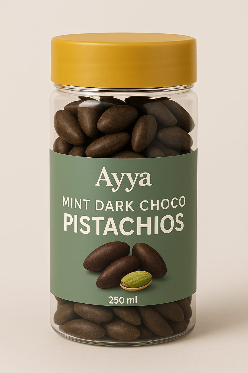 Ayya Mint dark choco Pistachios-150g