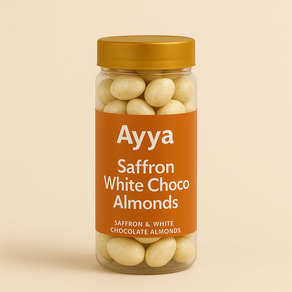 Ayya Saffron White Choco Almonds-150g