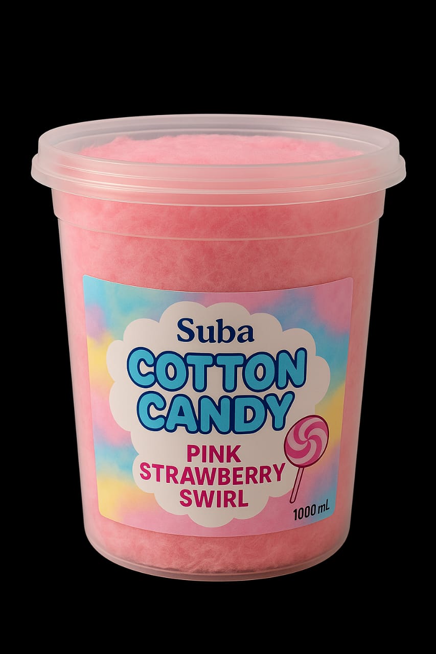 Suba - Cotton Candy - pink strawberry Swirl